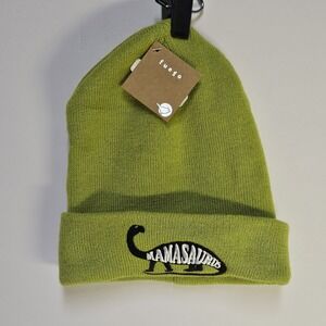 Fuego Mamasaurus Beanie Cap Hat Adult Unisex Green  New With Tags